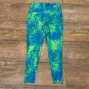 Stylish Blue and Green Women's Leggings